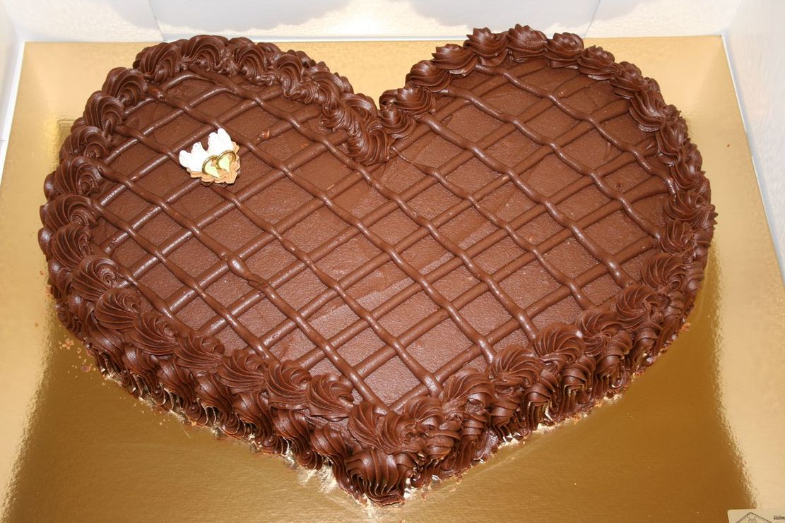 B41) Sjokoladekakehjerte