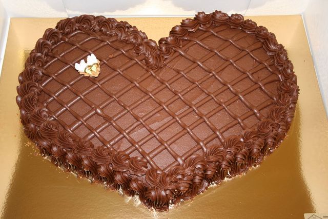B41) Sjokoladekakehjerte
